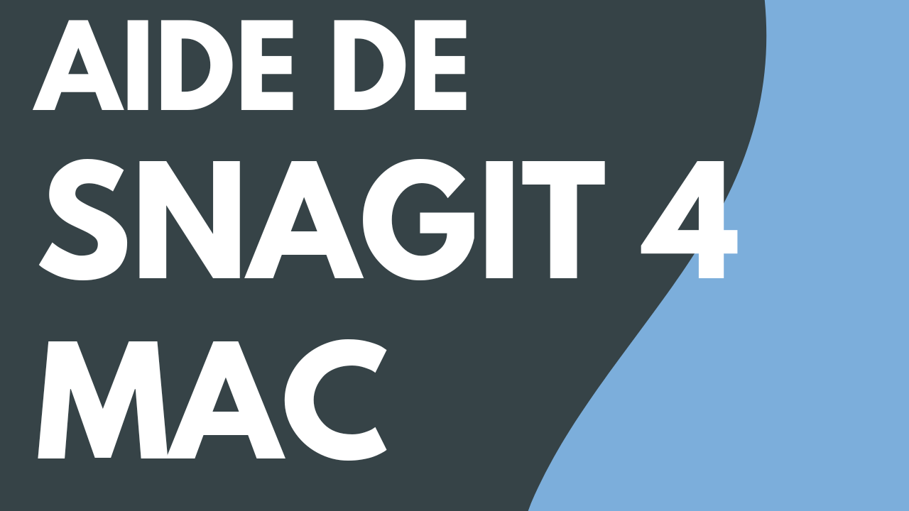 PDF de l’aide de Snagit Mac version 4