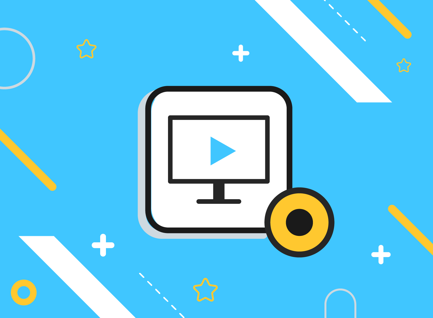 Animation of video views counter, user c, Stock Video